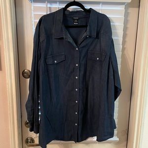 Torrid Denim Button Down 5x